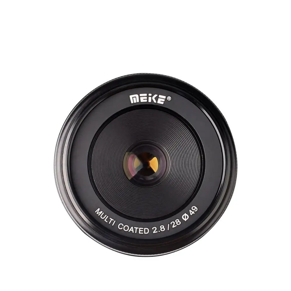 MEKE 28 мм f2.8 фиксированный объектив с ручной фокусировкой для Sony E Mount цифровые