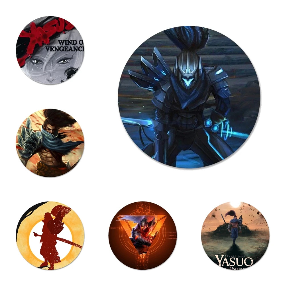 Yasuo фан-арт значок брошь заколка аксессуары для одежды рюкзак украшения подарок |