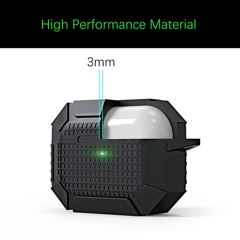 

Чехол для зарядки ТПУ защитный чехол с брелком для AirPodsPro VDX99