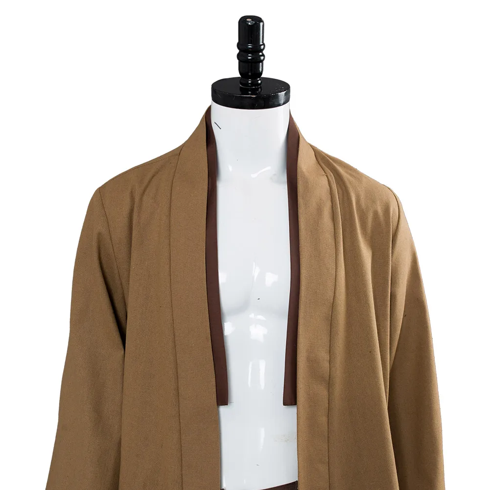 Костюм для косплея джедая Kenobi коричневая туника костюм Хэллоуина карнавала |