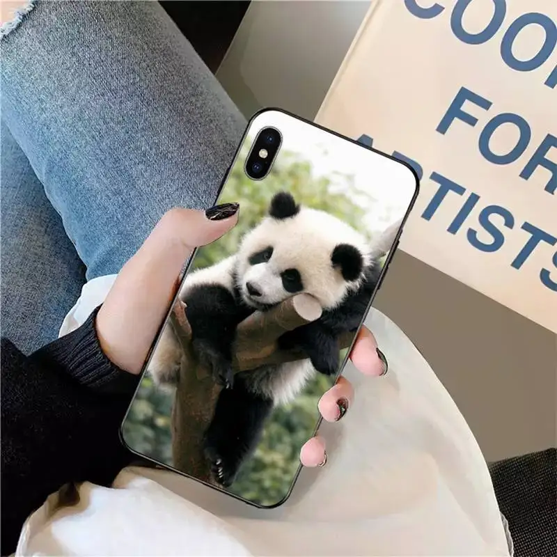 

panda Phone Case for iPhone 11 12 pro XS MAX 8 7 6 6S Plus X 5S SE 2020 XR mini