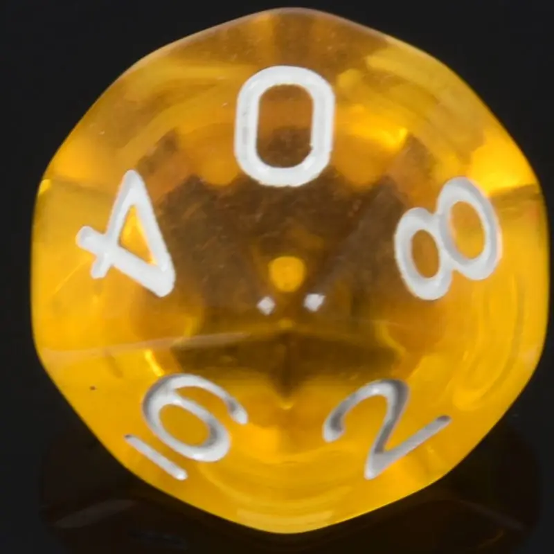 10-Dices D10 10-сторонняя игральная кость из драгоценного камня для РПГ Подземелья и Драконы настольные игры прозрачный синий