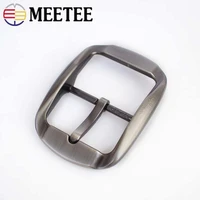 meeteee 25pcs 40mm metal belt buckle for men pin buckles for belt 38 39mm diy leather craft hardware jeans accessories bd262