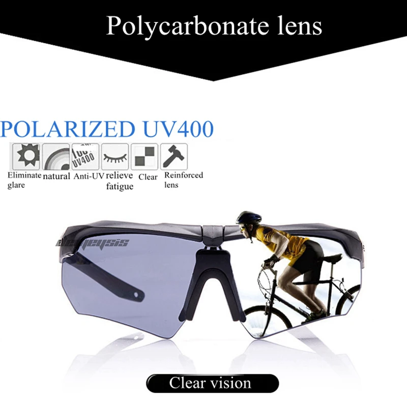 Очки с 3 линзами поляризационные для горных велосипедов | Спорт и развлечения