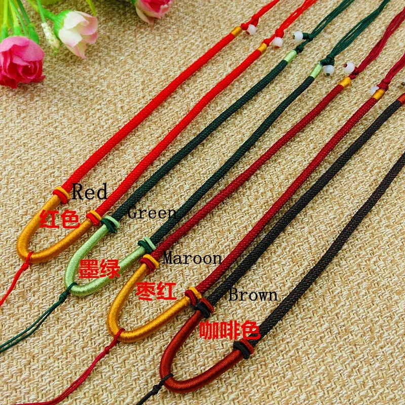 5 шт. ручное ожерелье с шелковой нитью шнур узлом для детской толщины | Украшения и