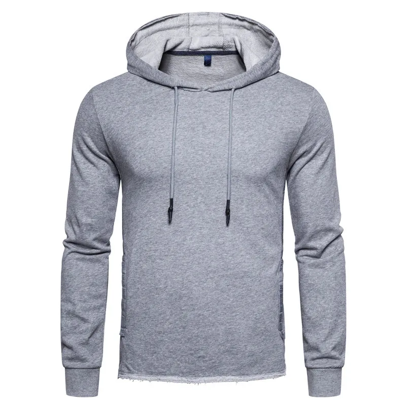2020 new hip hop loose fitting men's sweater cotton large Hooded Sweater men's Pullover long sleeve
