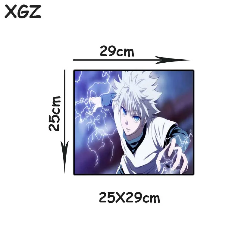 

XGZ Animation Mouse Pad Customized Large Computer Desk Mat Black Lock Edge Hunter Current Speed Killua Zoldyck Office Mouse Pad