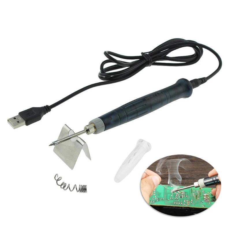 

New Mini Portable USB 5V 8W Electric Powered Soldering Iron Pen Tip Touch