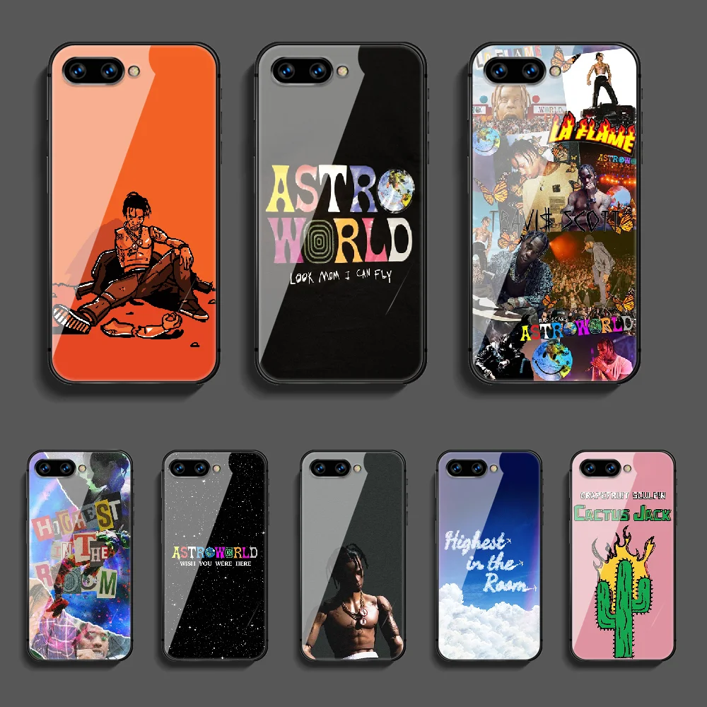 Принтом Трэвиса Скотта певица из закаленного стекла для защиты телефона стекло