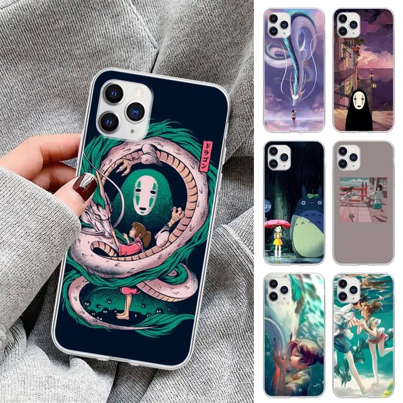 

Japan Anime Chihiro Spirited Away Transparent Phone Cover Case For Huawei P40 P20 Lite P30 Pro P Smart 2019 Honor 10 10i 20 Lite