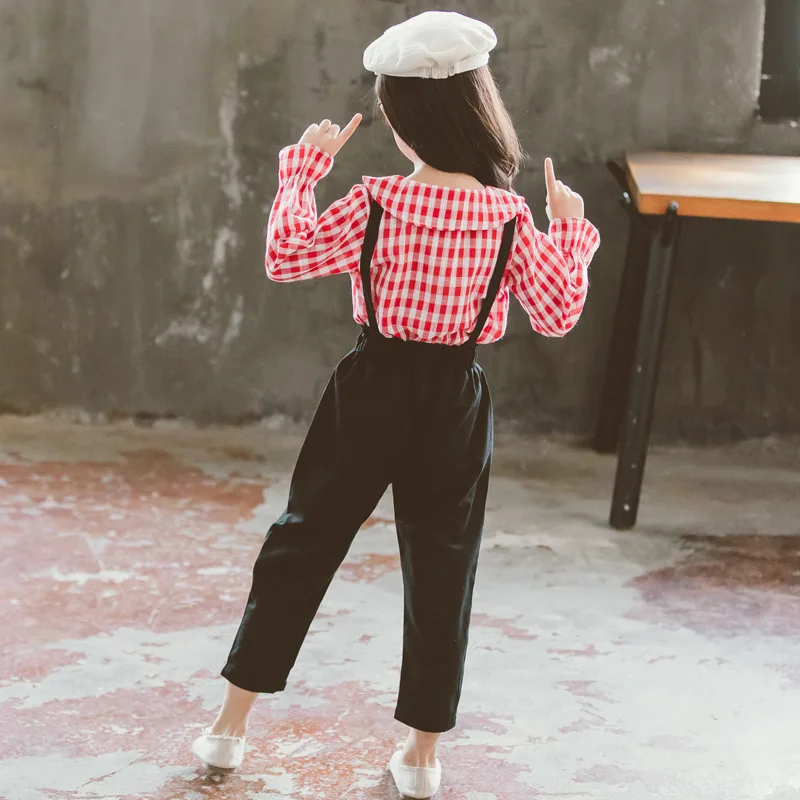 Весна 2019 г. новая модная детская одежда осенняя для девочек полосатая рубашка с