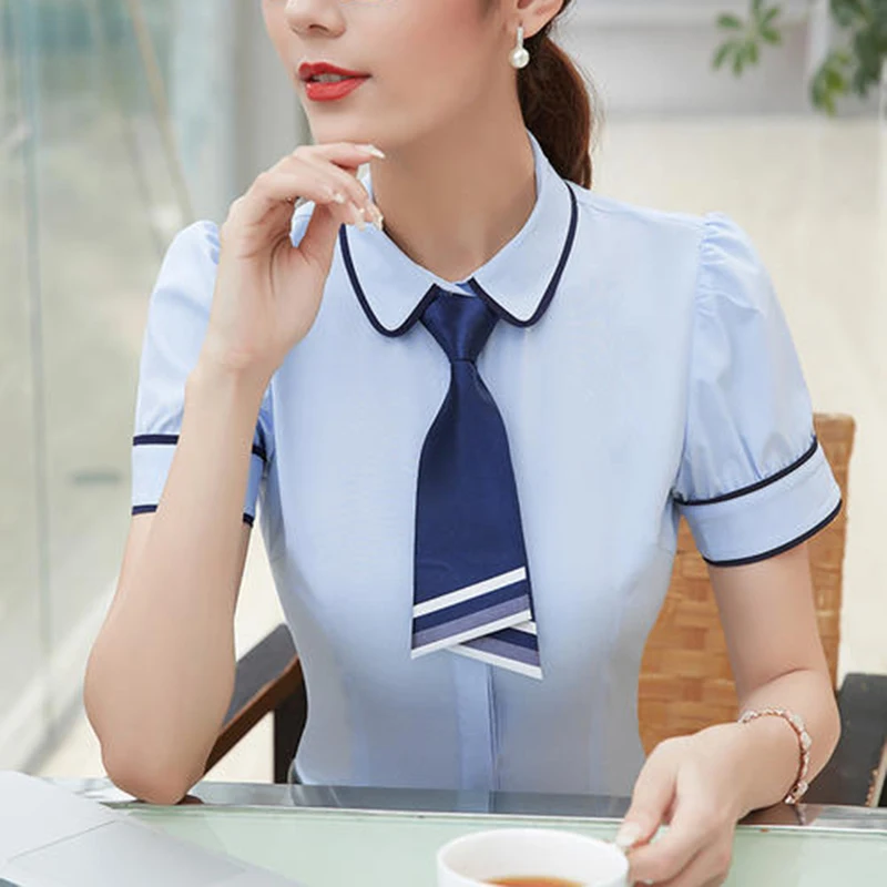 Галстук с ножом Женская Деловая одежда в Корейском стиле Радужный галстук