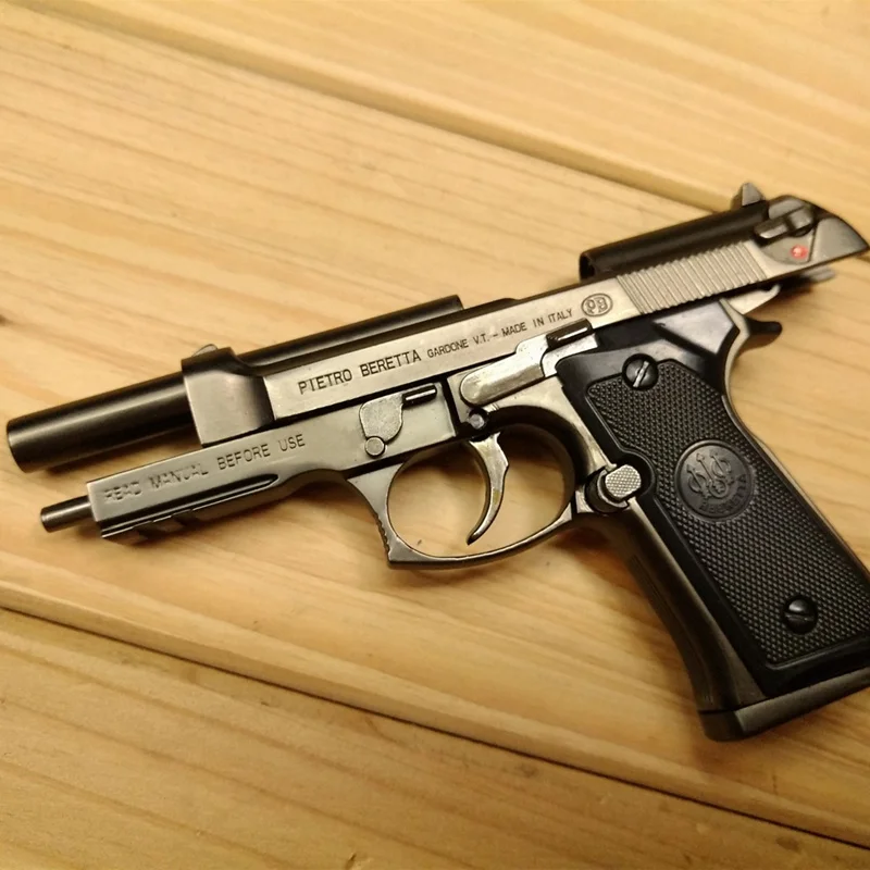 1 / 2.05 scale Italian Beretta m92f fake gun toy pistol decorative iron painting | Дом и сад
