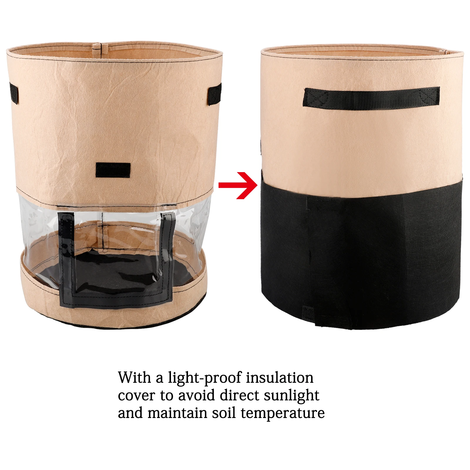 

Potato Planting Bags Grow Planter 7/10 Gallon Green 7 Gallons 30D*35H/30D*35H Portable Waterproof Balconies Gardening Supplies