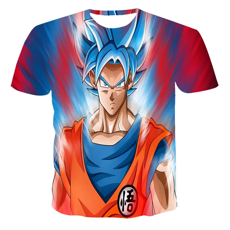 

Summer New Style 3D Playing Seven Dragon Cartoon Beads Round Neck Fashion Casual T-Shirt Men And Women Short Sleeve Wholesale XX