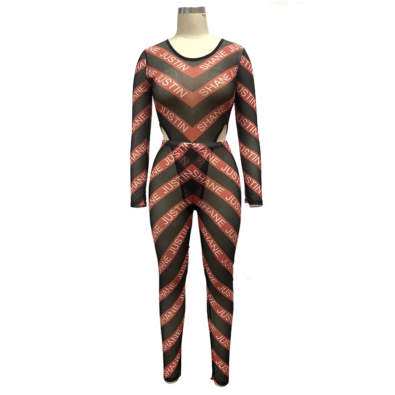 Женский прозрачный комплект из 2 предметов футболка с длинным рукавом и круглым