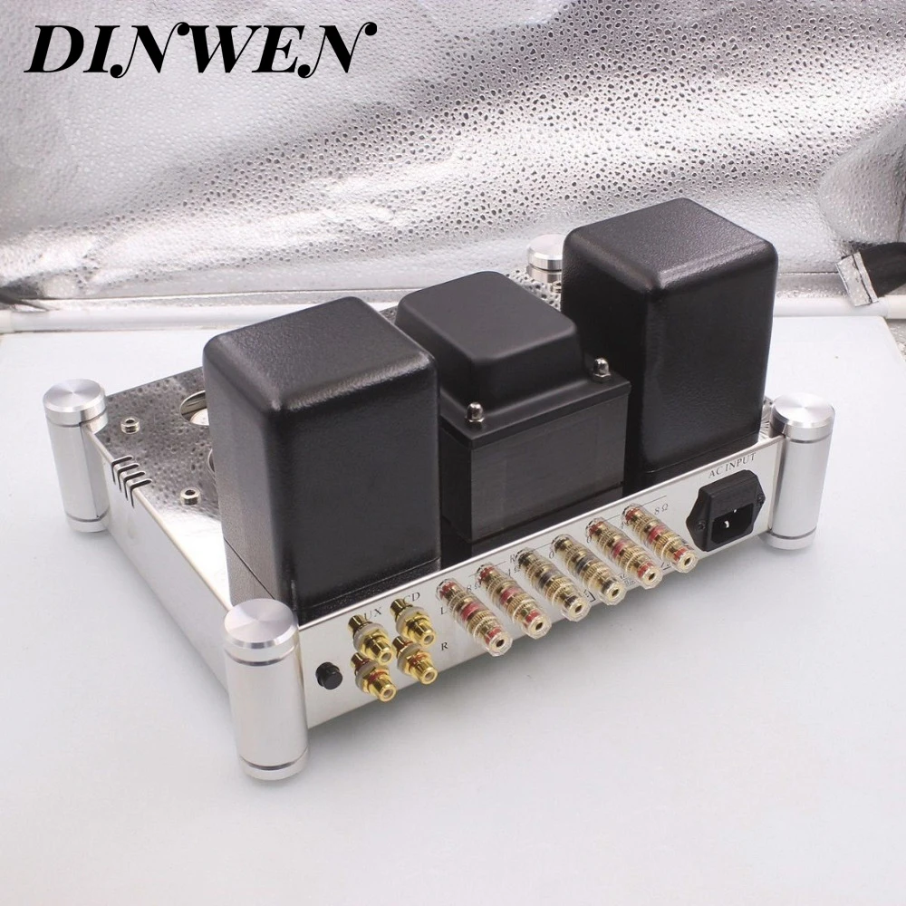 Одноканальный усилитель на вакуумных лампах EL34 HiFi Audio Stereo Vintage Integrated Power AMP Hand Chassis Mount 12W PSVANE EL34B 6N2 5Z4.