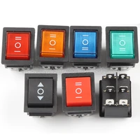 1pcs kcd4 rocker switch on off on 3 position 6 pins electrical equipment with light power switch 16a 250vac 20a 125vac