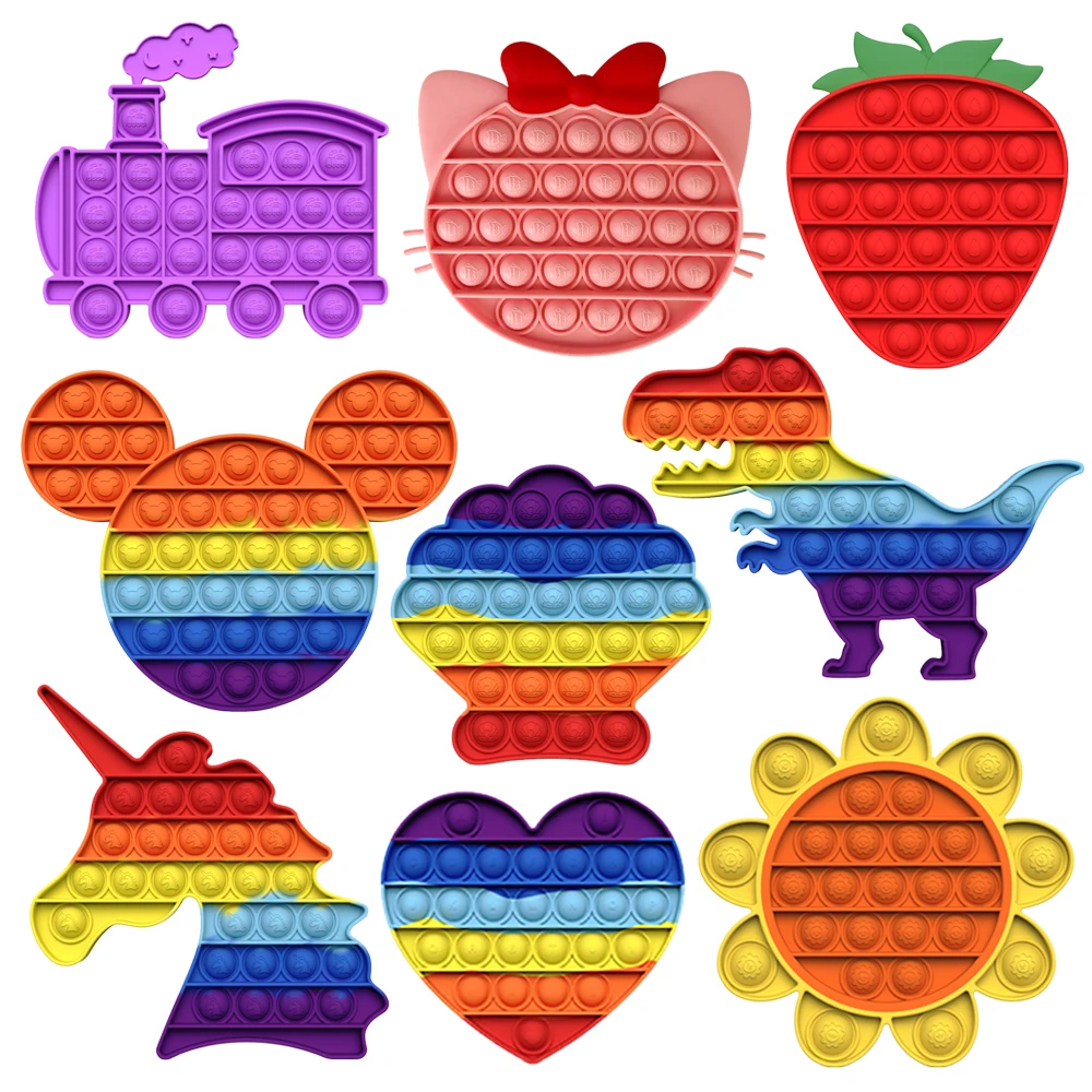 Игрушки антистресс для детей и взрослых радужные игрушки аутизма снятия