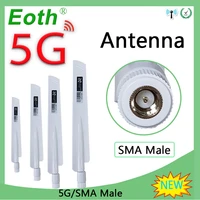 eoth 5pcs 5g antenna 12dbi sma male wlan wifi 5ghz antene pbx iot module router tp link signal receiver antena high gain