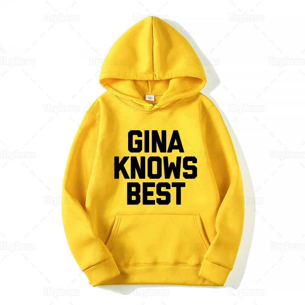 Толстовка с капюшоном принтом Brooklyn Nine Merch Gina Knows |