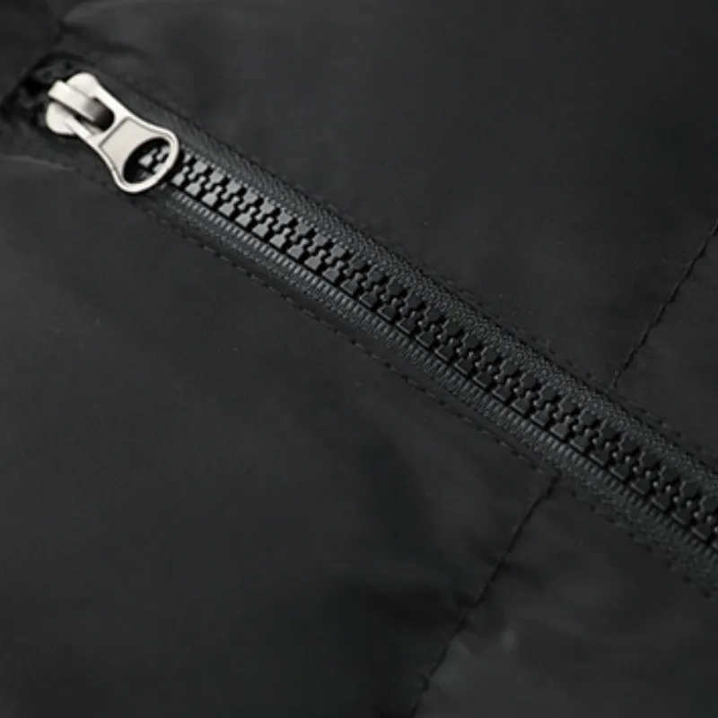 

Waistcoat Men Wind-proof Warm Sleeveless Solid Simple All-match Vests Mens Large-size 5XL Leisure Zipper Chic Ulzzang Winter New