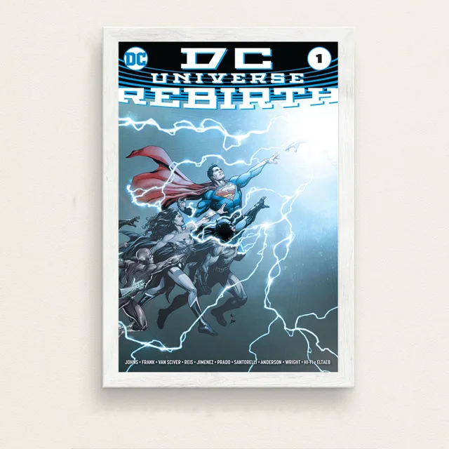 Бэтмен Супермен Чудо-Женщина Лига Справедливости классический DC комикс обложка книги Искусство Живопись Шелковый Холст плакат настенный домашний декор - Цвет: 7