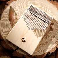 hluru 17 key kalimba finger piano rosewood of square single board solid wood musical instrument for birthdays or christmas gift