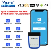 vgate vlinker bm elm 327 v2 2 bluetooth compatible obd2 scanner wifi obd 2 car diagnostic elm327 auto tool for bmw bimmercode