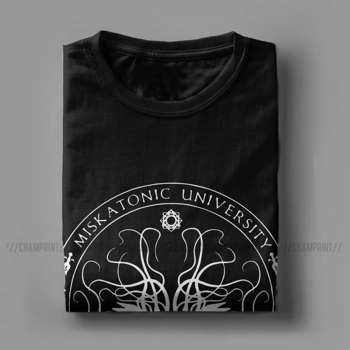 Miskatonic Университет Sigil мужчины футболки Ктулху Лавкрафт Юмор для девочек с