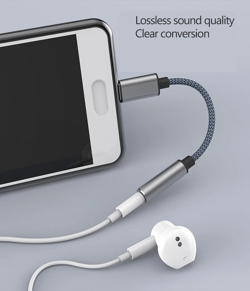 Аудиокабель с разъемом типа C 3 5 кабель для наушников USB на мм Hi-Fi адаптер DAC Huawei P10