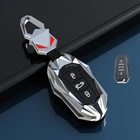 Автомобильный защитный чехол для ключей, чехол-держатель для Peugeot 301 208 3008 5008 408 2008 308 508 2013 2014 2016 2017 2018 2019, аксессуары