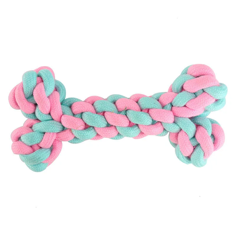 

Dog Supplies Puppy Accessories Dog Toys Pet Toy Pet Supplies Powder Cotton Rope Knot Toys Combination Bite Molar Interaction
