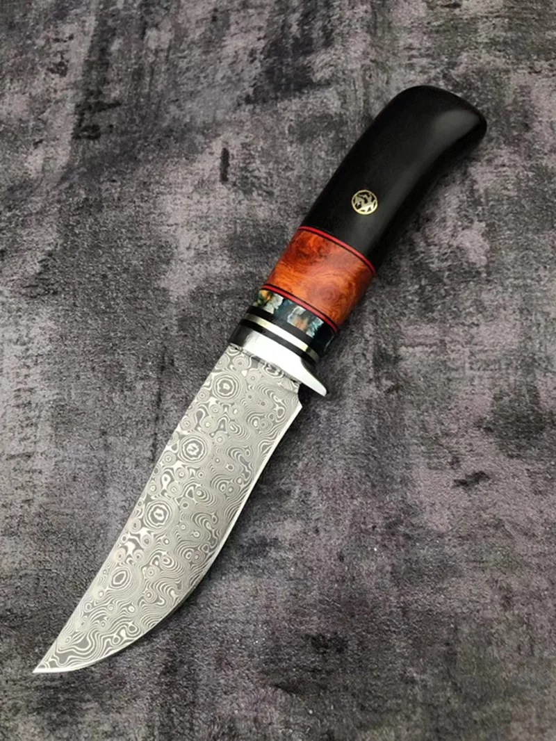 Рукоятка из черного дерева ручной работы с фиксированным лезвием | Инструменты