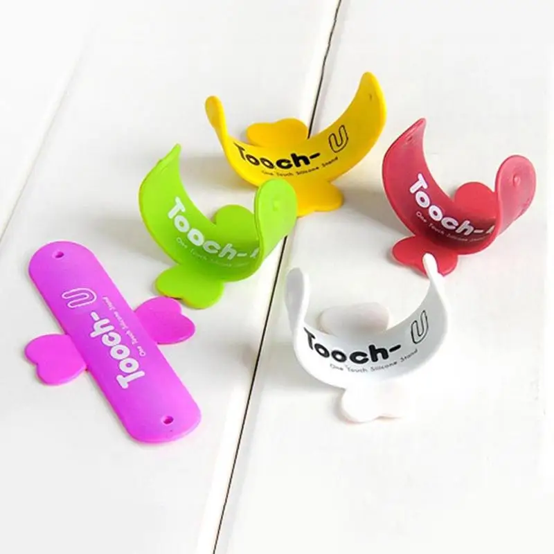 

Custom Logo Printing Silicone Phone Holder Mount Bracket For iPhone Sticker and All Universal Smartphones E3U0