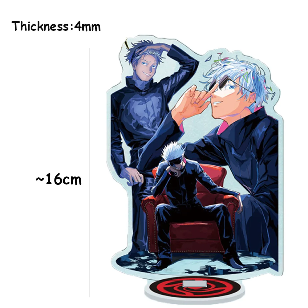 

Anime Jujutsu Kaisen Cosplay Satoru Gojo Acrylic Stands Yoji Itadori Sakuna Megumi Character Model Desk Decor Fans Collection Gi