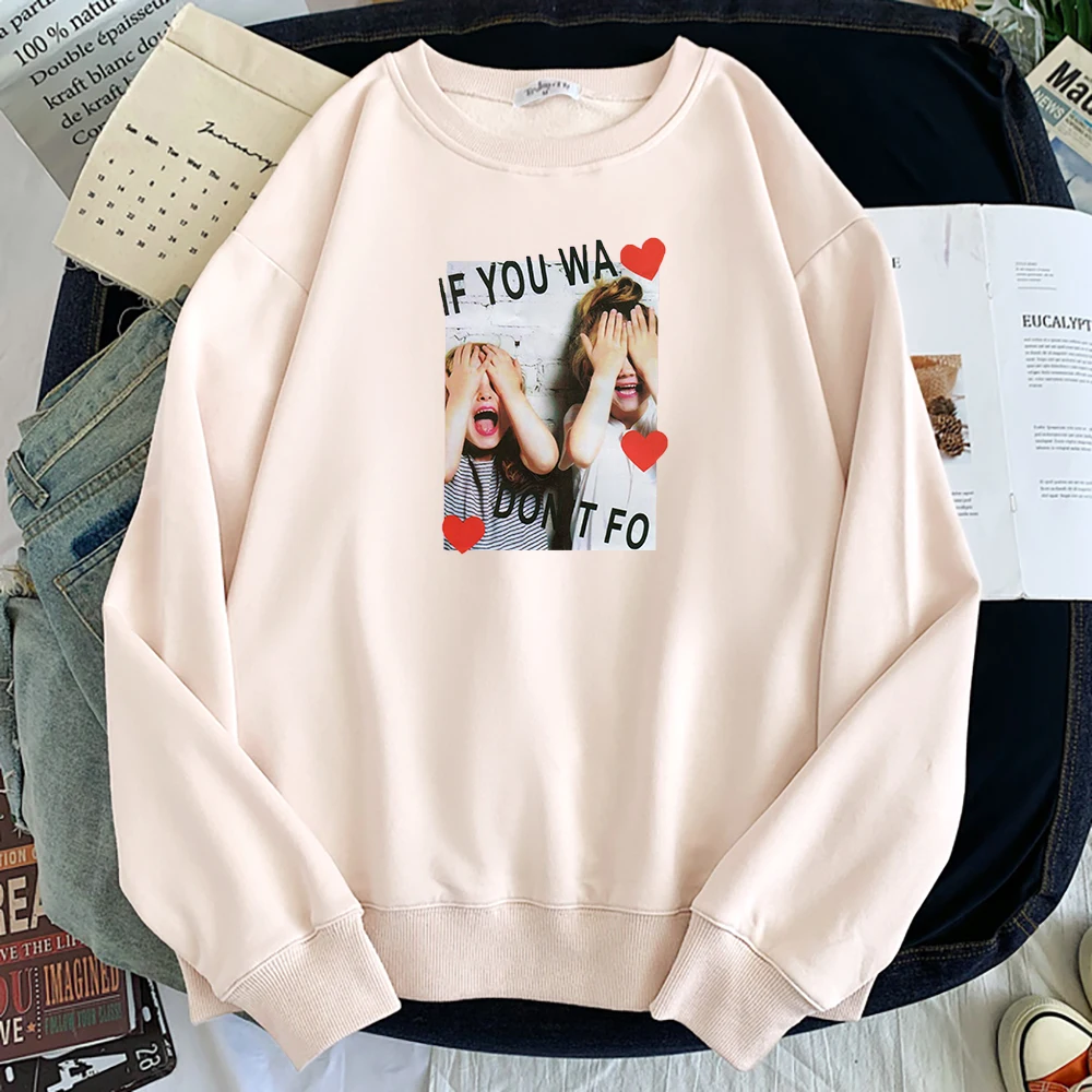 

Cute Baby Blindfolded If You Wa Don'T Fo Print Sweatshirts Fleece Autumn Sportwear Thick Winter Men Hoody Big Size Male Hooded