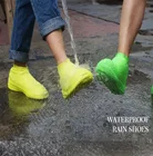 Водонепроницаемые чехлы для обуви, силиконовые многоразовые дождевые бахилы, галоши унисекс, резиновые чехлы для обуви для дождливой погоды