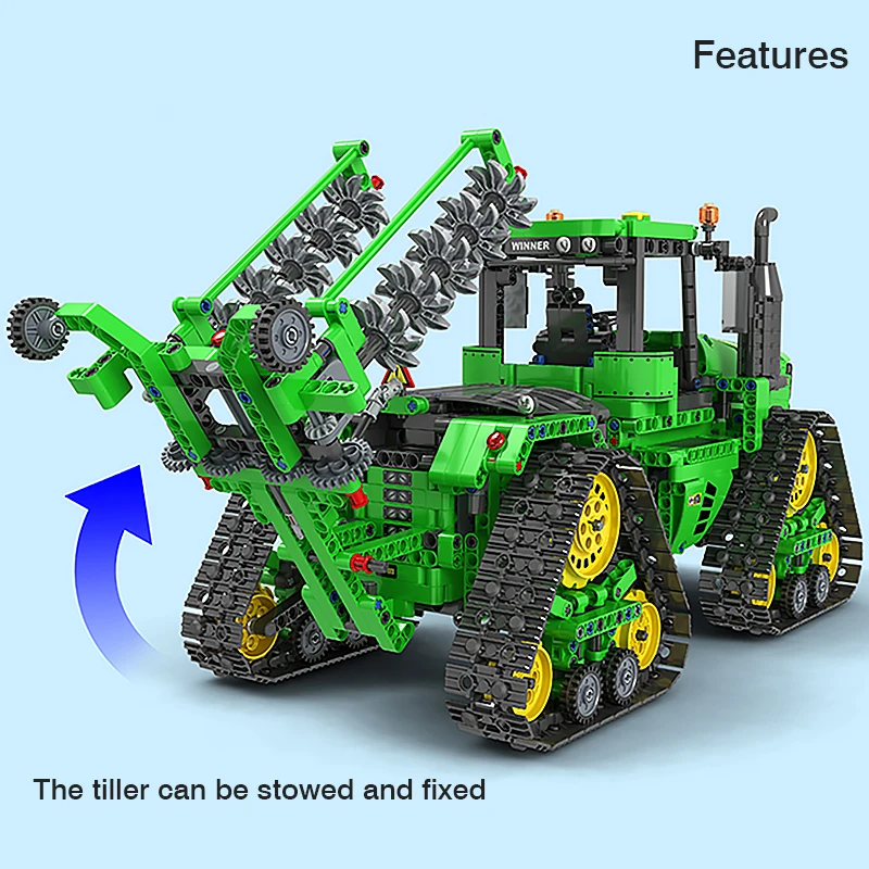 

High-tech Creator Remote Control Car Building Blocks Agricultural Vehicles Model Bricks Diy Set Toys Birthday Gift For Children