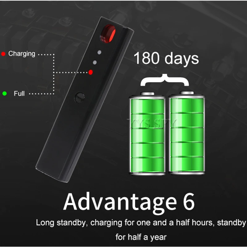 Мини Анти-шпион Скрытая Камера Ручка детектор Светодиодный инфракрасный