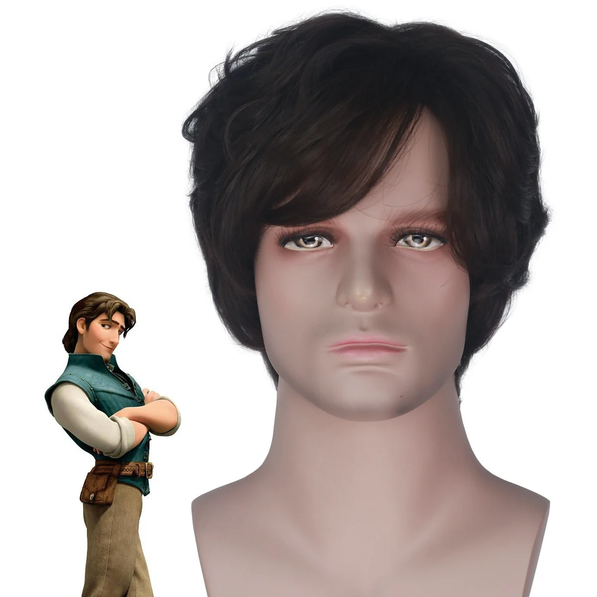 

Новинка 2021, платье для театральных представлений, продажа, запутанный принц, черные короткие коричневые волосы, Хэллоуин, косплей, набор пар...