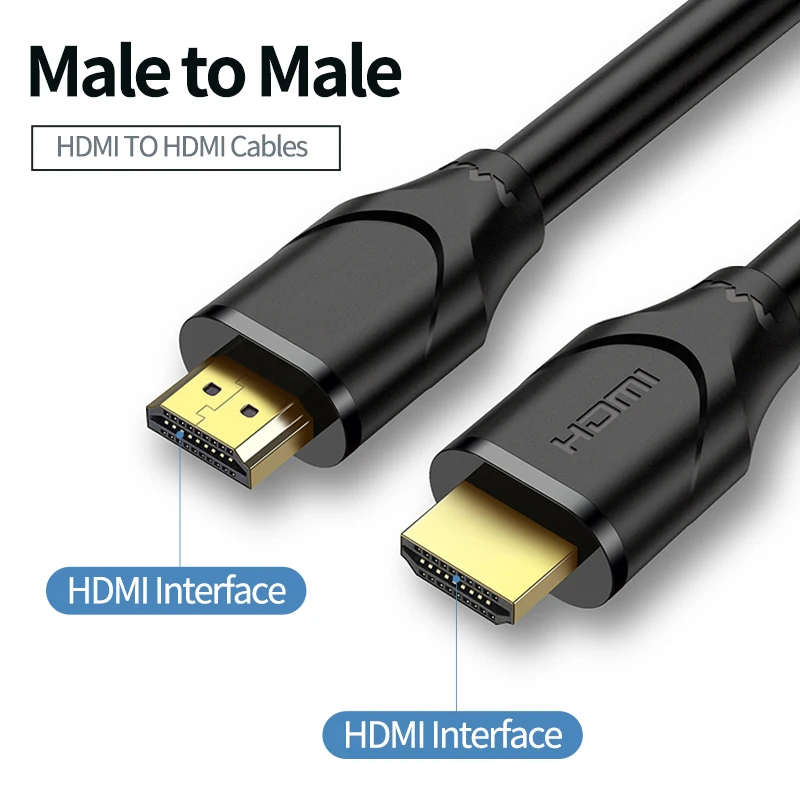 HDMI 2 0 кабель Папа папа 4K HD 3D Визуальный компьютерный проектор ТВ PS3 передача