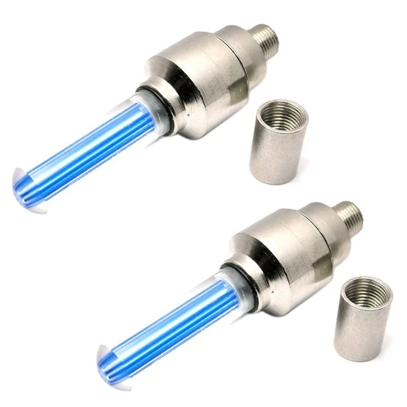 Комплект из 2 предметов голубого цвета светодиодный вспышкой для колес Кепки