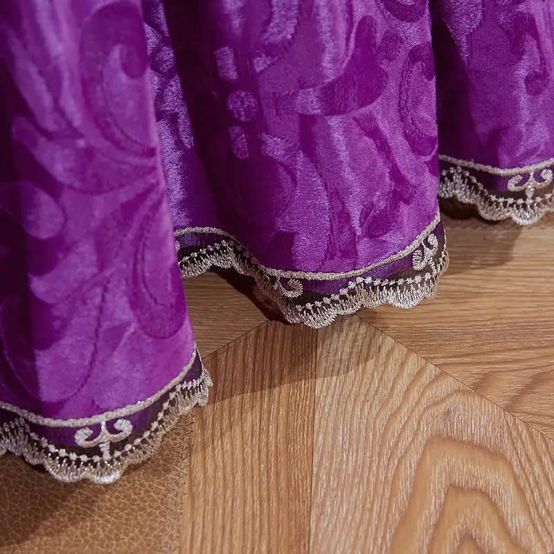 Постельное белье высокого качества наволочки фиолетовое бархатное плотное