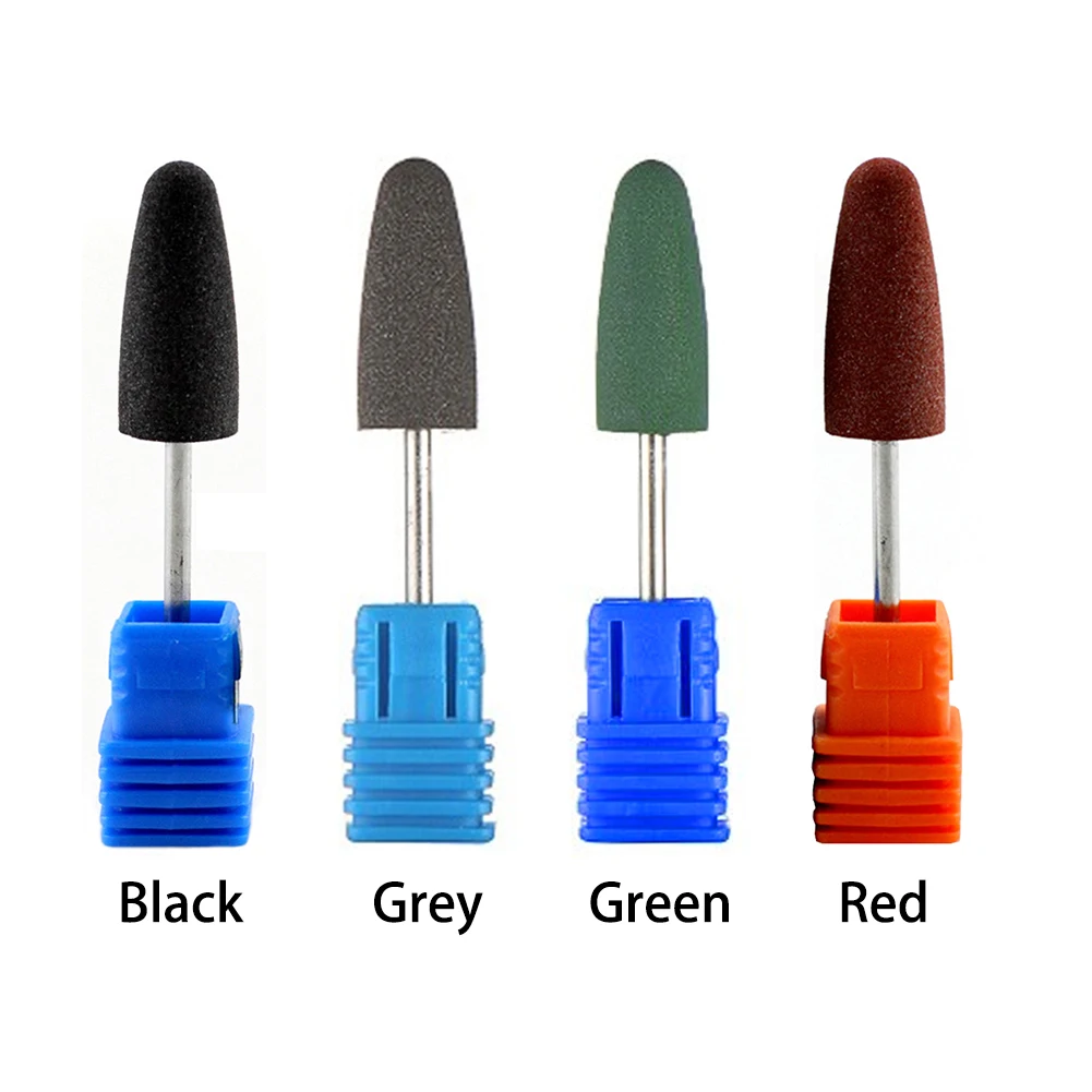 RFID Blocking Grinder Tools Manicure Nail Beauty Art Polishing Drill Bits Small Silicone Round Head Cutter | Красота и здоровье