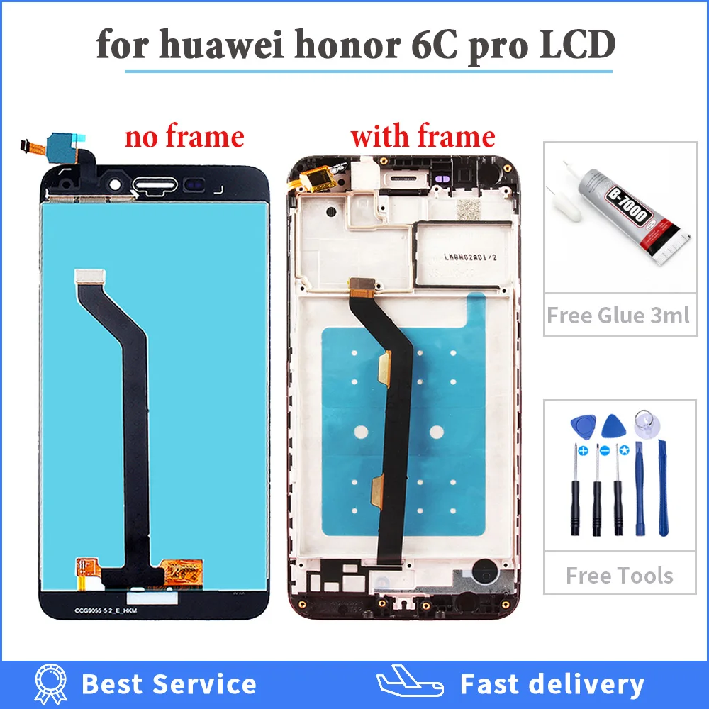 ЖК дисплей 5 2 ''для huawei honor 6C pro с сенсорным экраном и дигитайзером в сборе