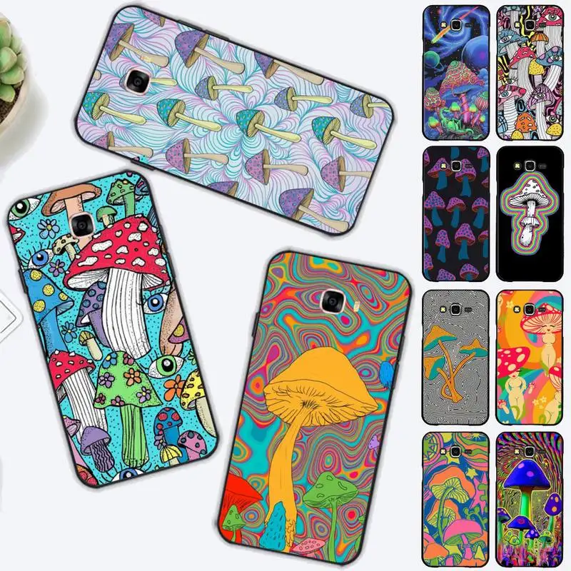

TOPLBPCS Mushroom Phone Case for Samsung J 2 3 4 5 6 7 8 prime plus 2018 2017 2016 core