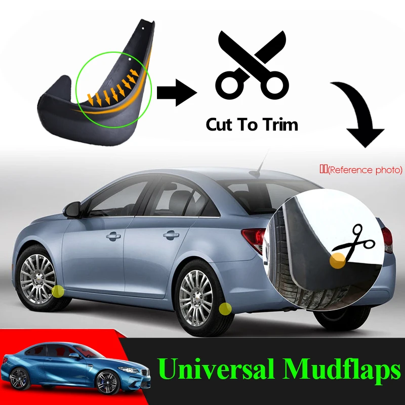 Универсальные Автомобильные Брызговики для VW Golf Skoda Hyundai Renault Fiat Audi BMW Mini