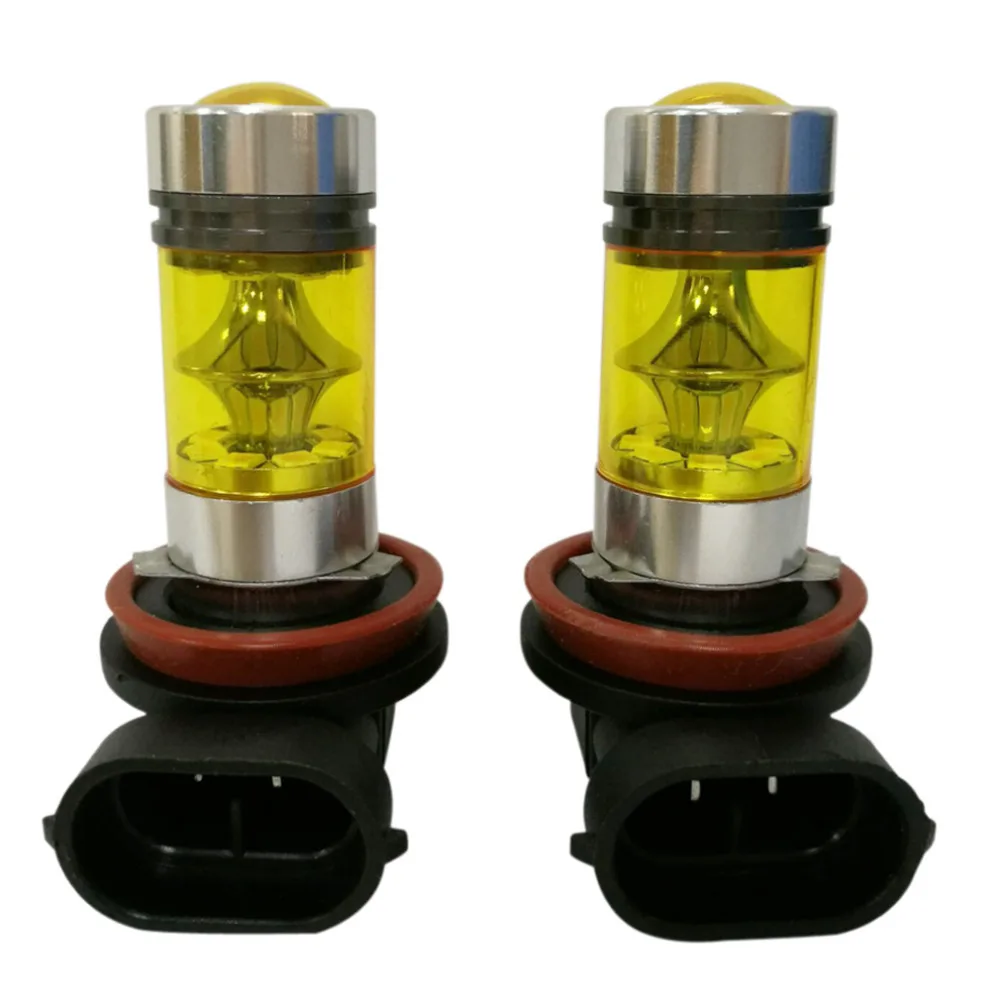 2 шт. автомобильный противотуманный фонарь H8 H11 светодиодный 12V 24V 4300K 2323 20 100 Вт