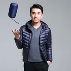 Новинка, сверхлегкая мужская куртка на 90% белом утином пуху, зимнее пальто на утином пуху, водонепроницаемые парки, верхняя одежда, мужская куртка-пуховик